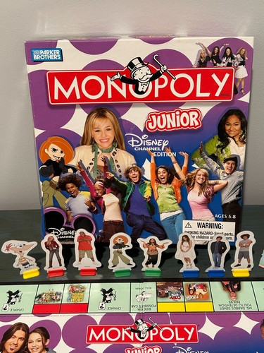 Monopoly Junior Disney Channel Edition Board Game COMPLETE Hannah Montana - Picture 3 of 12