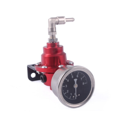 Buy Fuel Pressure Regulator Fuel Pump Universal Aluminum Adjustable FPR With Gauge For Car Auto