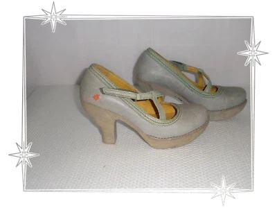 G - Chaussures Escarpins Gris Vert Clair New York 890 Art Pointure 37 - Photo 1/4