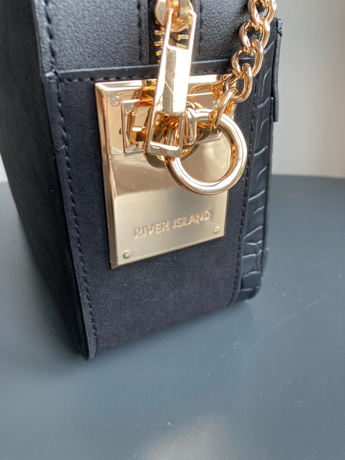 River Island Cross Body Bag black SET CARD HOLDER 2 Ri CLUTCH shoulder