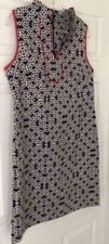 ELIZA J WOMENS NAVY W/RED PIPING DRESS SIZE 10 N/WTAGS ALL OCCASIONS DRESS PHOTO