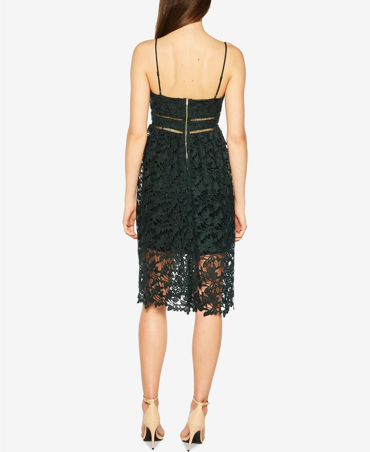 bardot sonya lace fit & flare dress