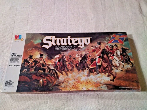 Vintage 1986 Stratego Board Game by Milton Bradley 100% Complete & Excellent