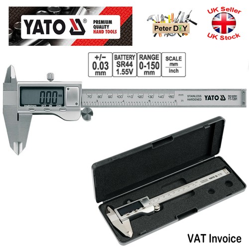 VERNIER Digital Calliper 150mm/0,02mm Caliper Gauge STAINLESS Yato YT-7201 - 第 1/1 張圖片