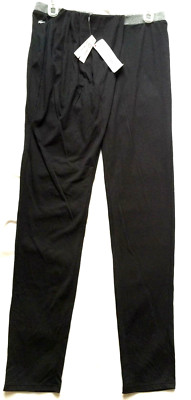NEW Lacoste Sport XF5987 Merle Easy Mov Dry Black Yoga Fitness Pants Womens 4