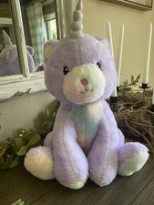 FAO Schwarz Glow Brights Plush Kittycorn Toy LED Lights Sound Stuffed Animal 15