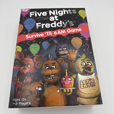 Five Nights at Freddy's Board Game SURVIVE 'TIL 6 AM Funko Games - NEW Unopened