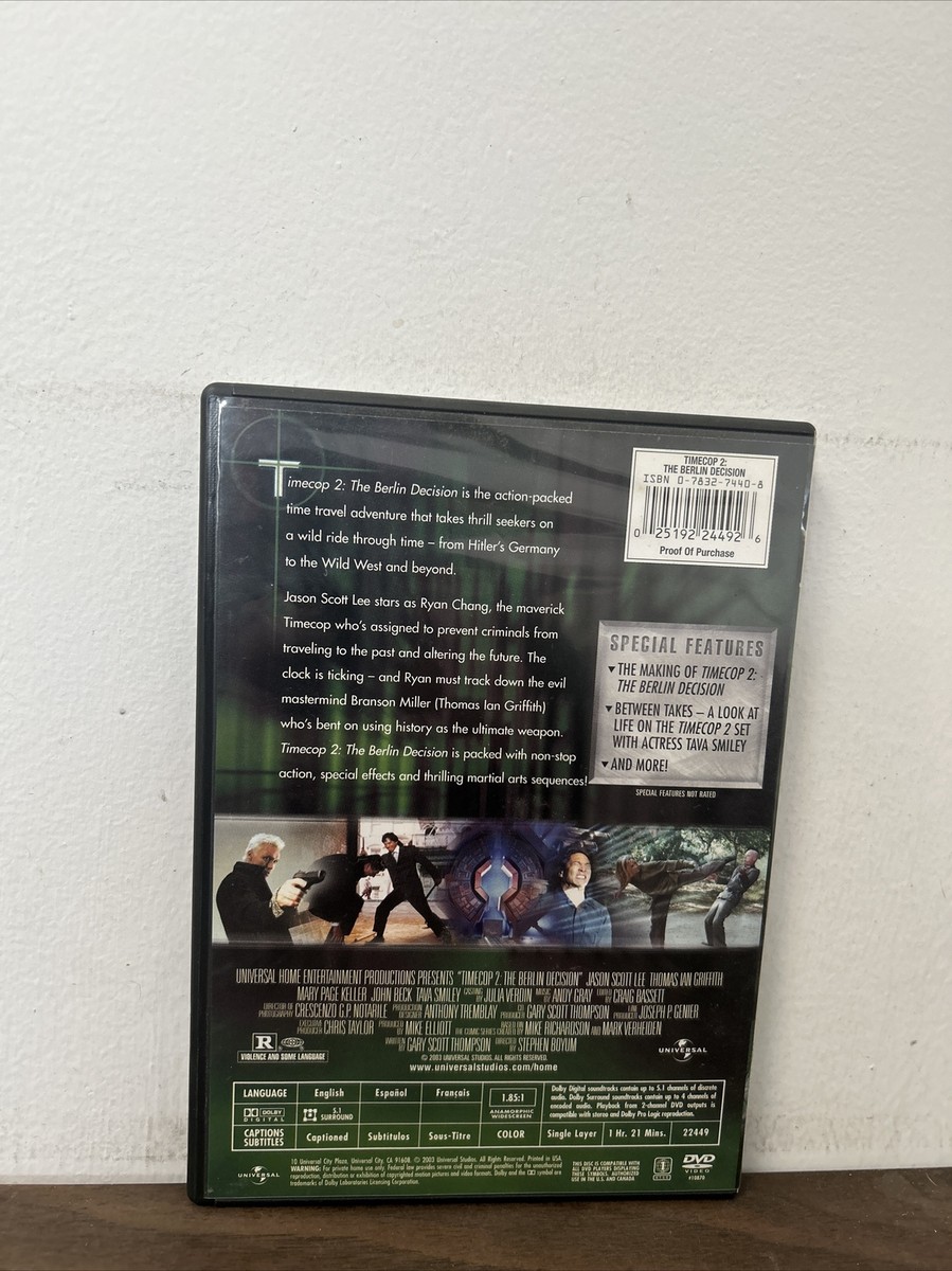 Timecop 2: The Berlin Decision (DVD, 2003) 25192244926| eBay