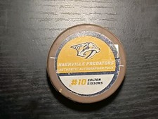 Colton Sissons #10 Signed Nashville Predators Puck Thanksgiving Night 2018-19