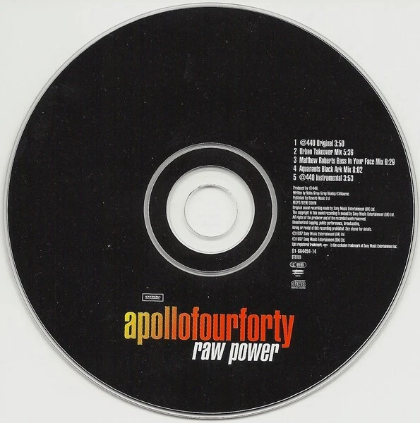 APOLLO FOUR FORTY RAW POWER [Maxi-CD] sehr guter Zustand, 1997 (0611) - Bild 4 von 4
