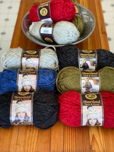 Hilo grueso y rápido descontinuado marca Lion Heartland súper voluminoso - Imagen 1 de 12