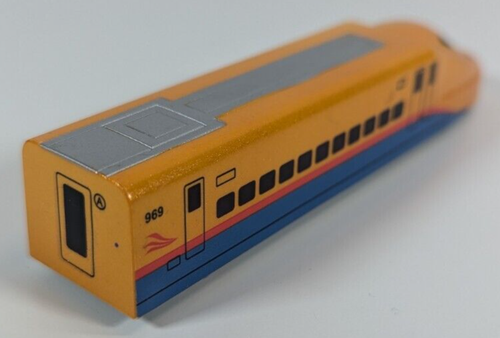 Giocattolo pullback treno Western City giallo - Foto 3 di 6