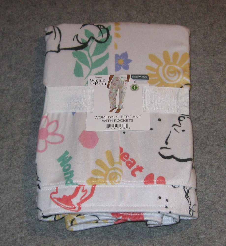 Winnie The Pooh Pajama Pants Womens 3X NWT