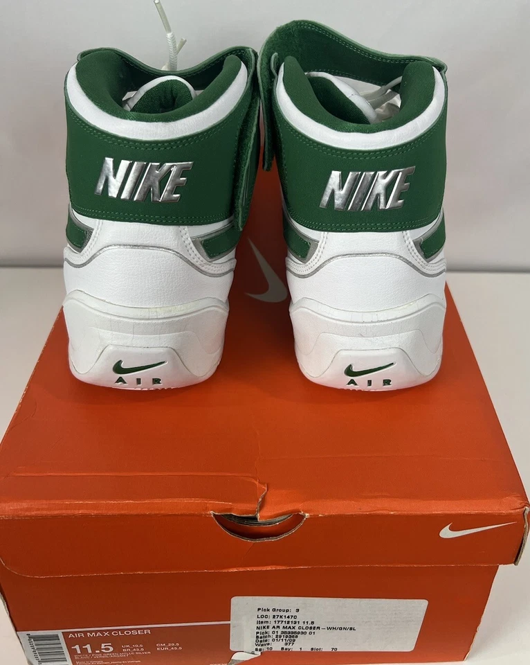 Zapatillas de baloncesto Nike Air Max Elite para hombre talla 11,5 verdes 317712-131 Foto 4 de 4