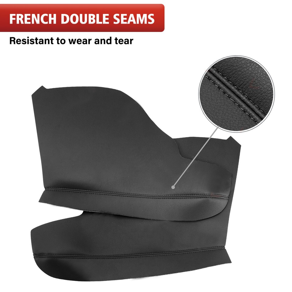 Pair Fits 2011-2016 2017 Honda Odyssey Door Panels Armrest Vinyl Cover Trim Gray - Foto 8