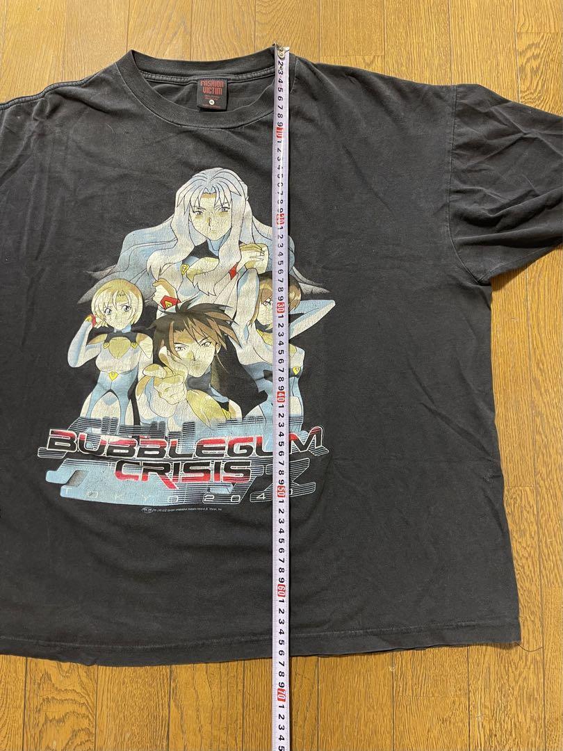 BUBBLE GUM CRISIS TOKYO 2040 tシャツ BUBBLE GUM CRISIS TOKYO 2040 T-shirt Fashion Victim Black Anime XL