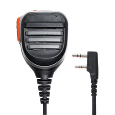 2-Pin Two Way Radio Speaker Handheld Mic for Kenwood TYT Baofeng Walkie Talkie