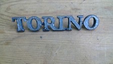 Vintage Original Ford Torino Script Automobile Car Emblem with Pins