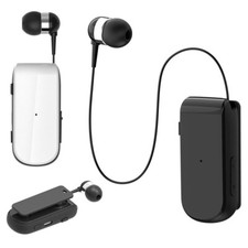 Universal Bluetooth Headset In-Ear Hands Free Calling Earphone With Collar Clip