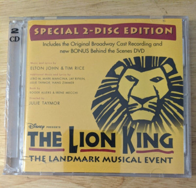 Lion King on Broadway (Original Broadway Cast) by Various Artists CD Broken Case