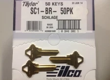 Schlage SC1 Key Blanks Box 50 by ILCO