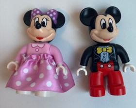 LEGO DUPLO Figure Disney MICKEY & MINNIE MOUSE Pink Polka Dot dress Tuxedo 10597