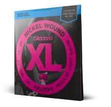 D'Addario EXL170-5 5 String Bass Guitar Strings Light 45-130 Long Scale