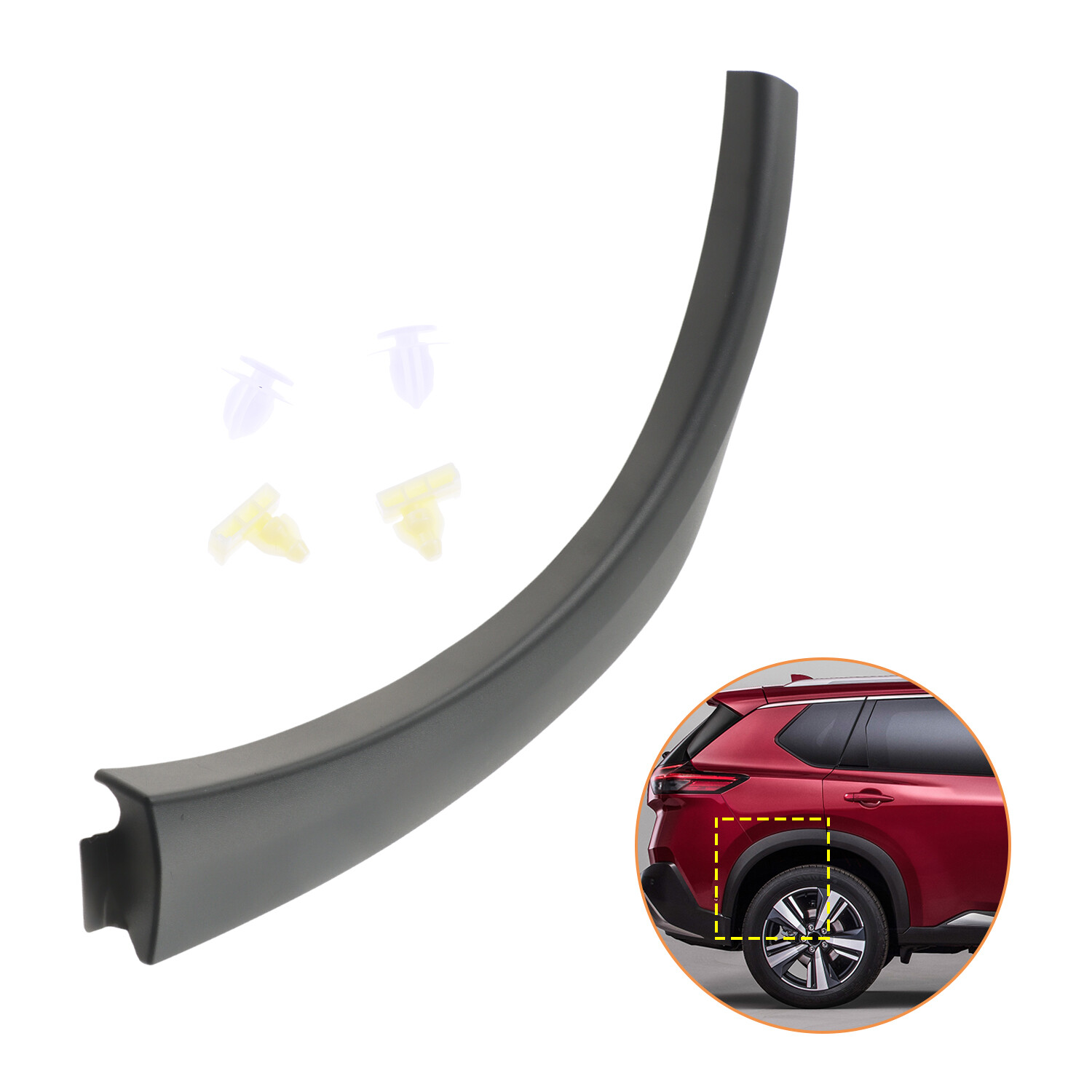 Rear Wheel Trim Flare Molding Right Side for Nissan Rogue 2021 2022 2023
