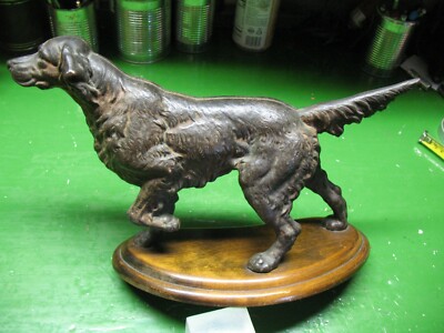 CAST  IRON  IRISH SETTER  RETRIEVER  15''  UNMARKED  POSSIBLY  HUBLEY VERY NICE