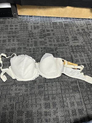 (a17-2) Corin exclusive ivory Wide Straps Wendy  Bra Size 42f  (see description)