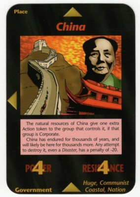 China Card New World Order Illuminati RARE INWO Steve China Card New World Order Illuminati RARE INWO Steve