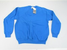 Vintage 1990 New Lee Midweight Mens XL Blank Blue Crew Neck Sweatshirt Raglan