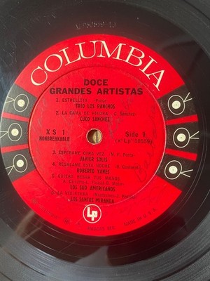 Doce Grandes Artistas LP Vinyl Latin Pop 6-Eye Not Original Cover
