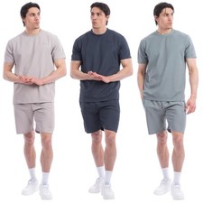 Mens Summer Set Short Sleeve T-Shirt and Shorts 2-Piece Outfit, Sizes- S to 2XL