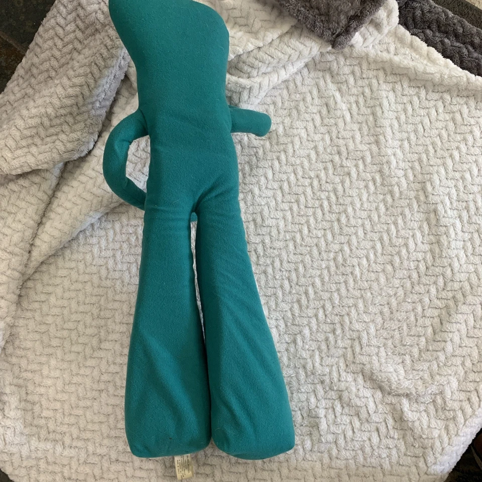 Vintage Plush Poseable 24" Inch GUMBY  1983 Gumby Pals Rare Large - Image 2 of 2