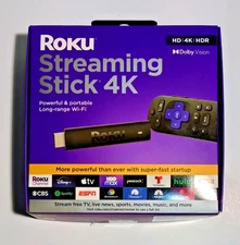 Roku Streaming Stick 4K HDR Dolby Vision Streaming Device w/voice remote control