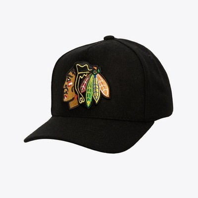 Mitchell & Ness Chicago Blackhawks Kicking Wool Pro Adjustable Hat Green UV NWT