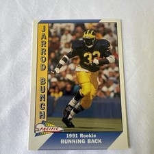 1991 Pacific Football- Jarrod Bunch Rookie Card #438. rookie card picture