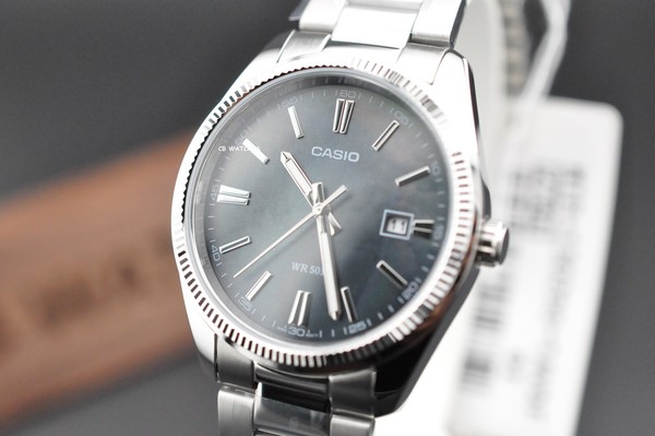 Casio MTP-1302DS-1A, para Hombre, Resistente al Agua 50M, Acero Inoxidable, Madreperla, Nuevo 5