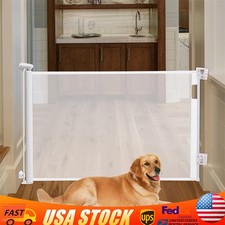 140 86cm Extra Tall Pet Dog Alloy Retractable Gate Indoor Baby Retractable Gate