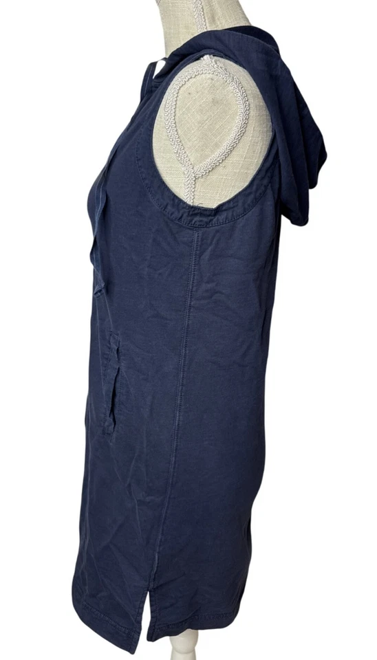 Nautica Mujer Azul Marino Sin Mangas Sudadera con Capucha Playa Traje de Baño Encubrimiento Talla S Foto 3 de 4