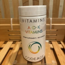 Codeage A, D, K Vitamins+, 180 Ct Exp 05/26
