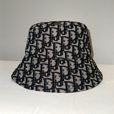 Christian Dior Oblique Monogram Bucket Hat Bl...