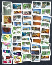 $62.00 Face Value (50 X P Stamps) UNCANCELLED POSTAGE-OFF PAPER-FREE SHIPPING !!