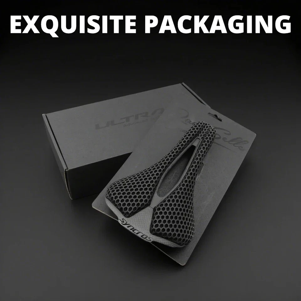 Sillín de carbono ultraligero impreso en 3D 248 * 137 mm MTB carretera grava bicicleta asiento piezas  Foto 3 de 4