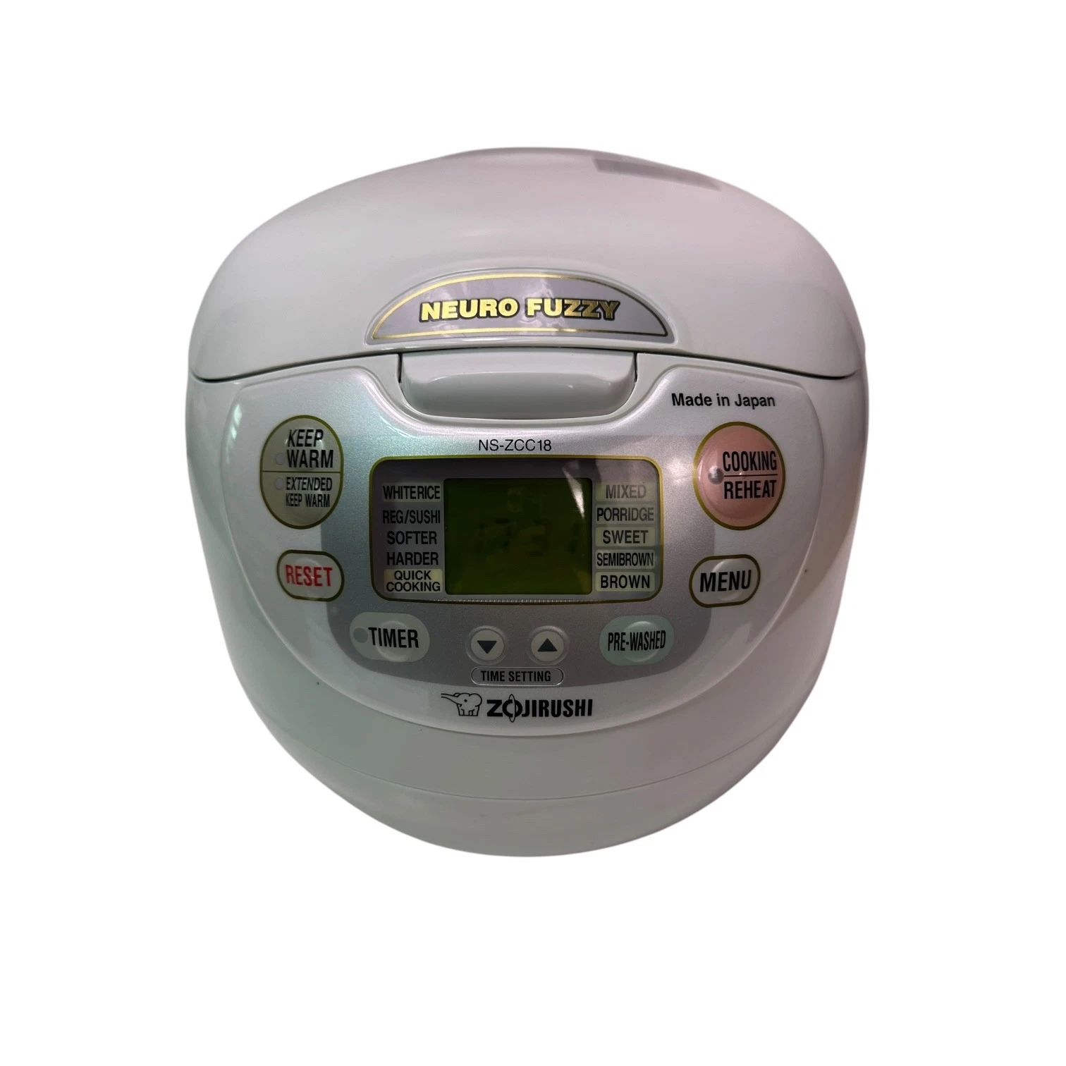Zojirushi NS-ZCC18 Neuro Fuzzy Rice Cooker Warmer 10 Cup Made in Japan White
Opens in a new window o