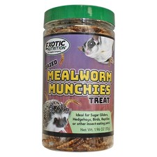 Mealworm Munchies 1.9 oz. - All Natural Healthy High Protein Insect Treat -...