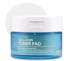 TENZERO Moisture Collagen Toner Pad 70ea, 100% Natural Cotton, Hydrating. B8