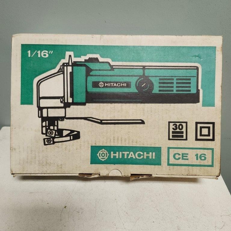 Hitachi CE16 Portable Electric 16 Gauge Metal Hand Shear New in Original Box