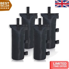 Big Black Canopy Sand Weight Bags - 4 Set for Enhanced Outdoor Stability